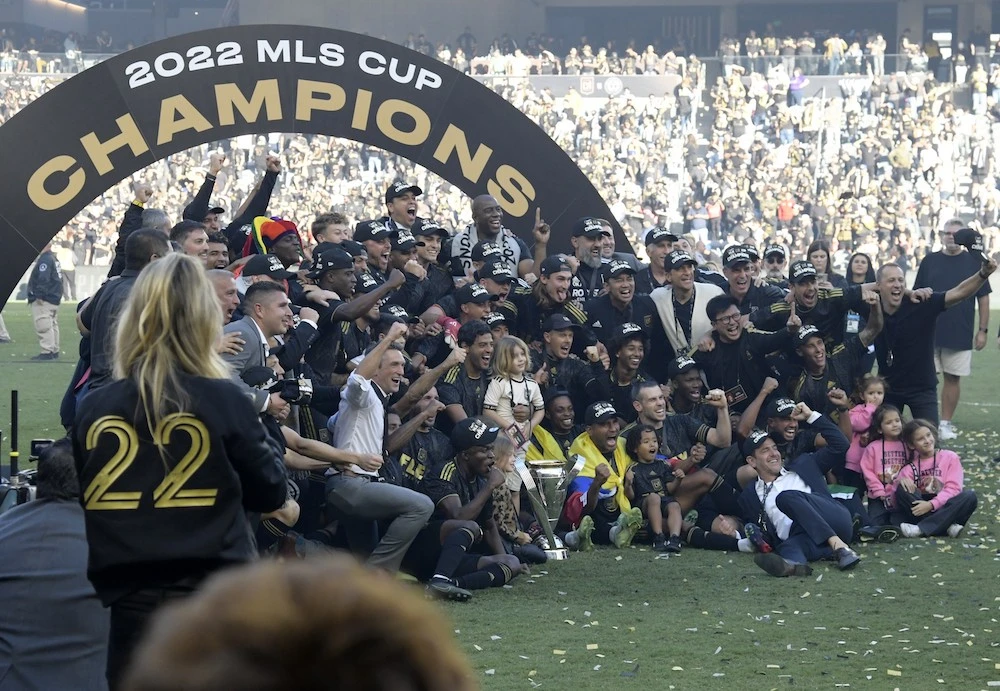LA became the eighth team in MLS history to win both the Supporters’ Shield as regular-season champion and the MLS Cup playoff tournament. (AFP)