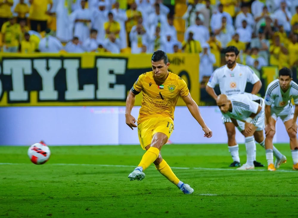 ADNOC Pro League title hopeful Al-Wasl was grateful for late goals. (Twitter: @AlWaslSC)