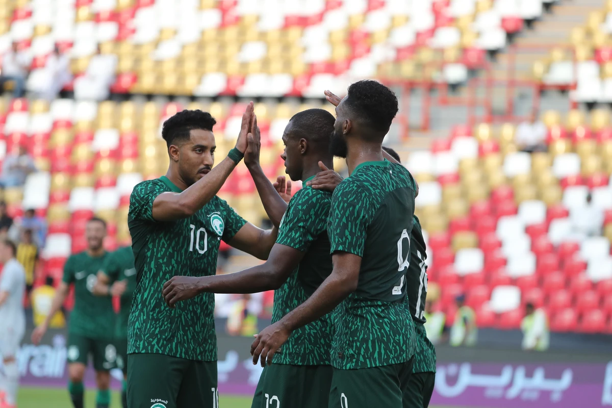 The Green Falcons’ goal was scored by Saud Abdel Hamid in the 26th minute. (supplied)