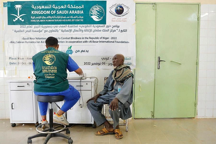 In Niger, the KSRelief team examined 3,197 cases and distributed 622 pairs of glasses and performed 247 operations. (SPA)