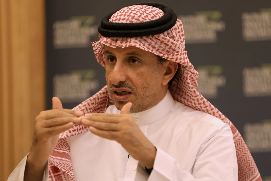 Saudi Arabia’s minister of tourism, Ahmed Al-Khateeb met with his Jordanian counterpart, Nayef Fayez, on Monday at the World Travel Market in London. (File/AFP)