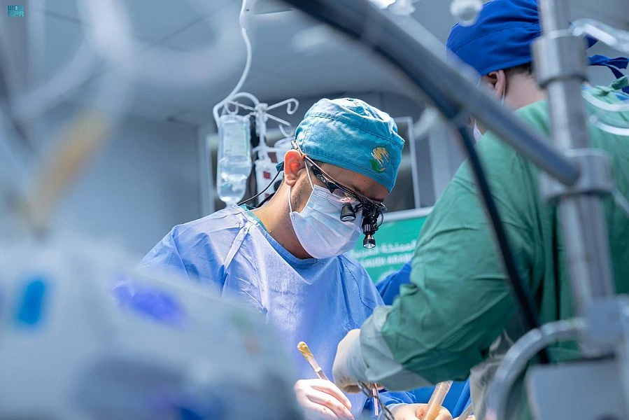 During the campaign, the voluntary medical team performed 96 catheterization operations and 27 open-heart surgeries. (File: SPA)