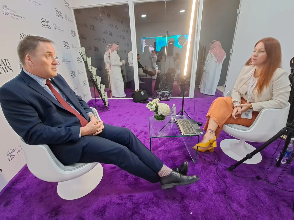 Craig Jones, Interpol’s director of cybercrime, speaking to Arab News (AN)