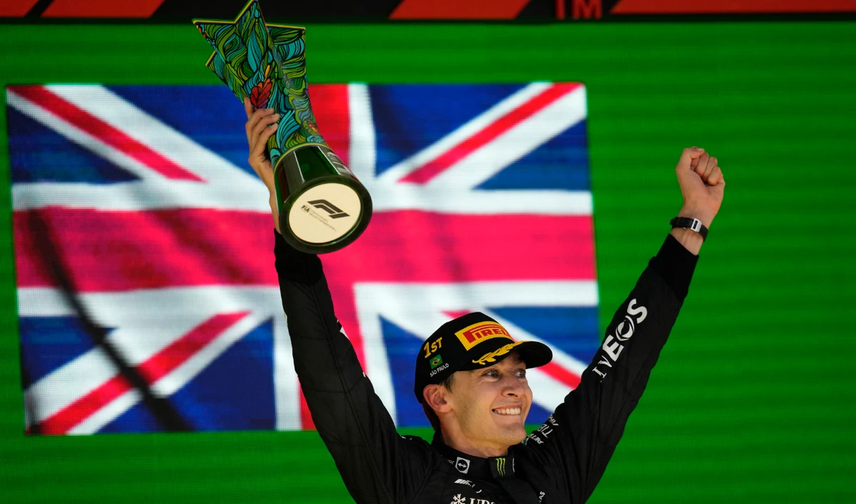 Russell wins his first F1 race in Mercedes 1-2 at Brazilian GP