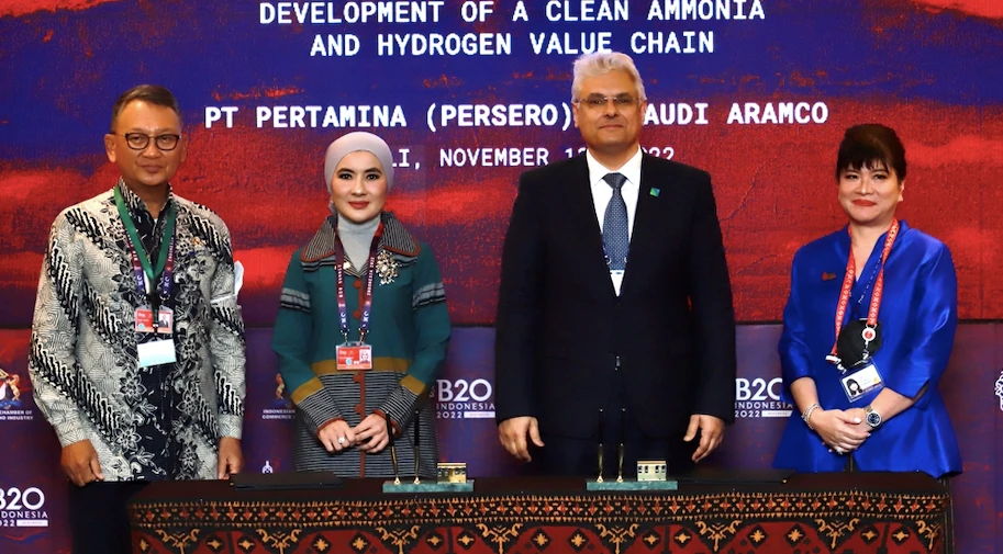Saudi Aramco inks hydrogen agreement as Bezos, Musk and Blair address B20 gathering