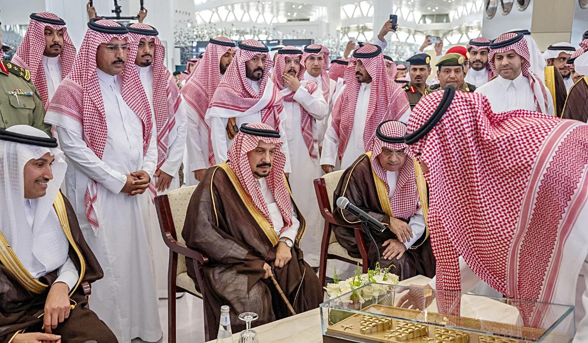 Riyadh governor Prince Faisal bin Bandar attends opening ceremony of international travel terminals 3 and 4 at King Khalid International Airport. (Supplied)