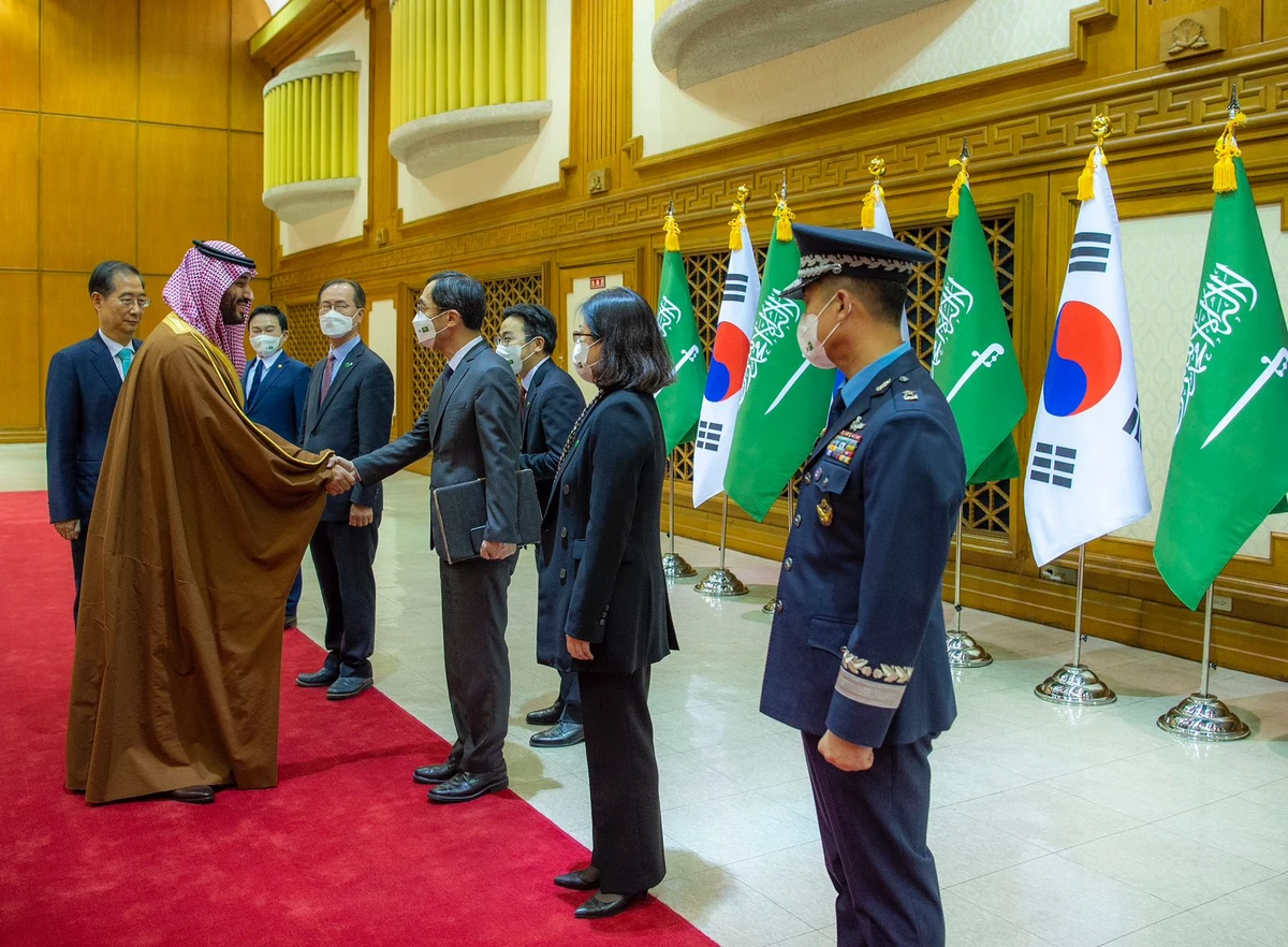 Saudi Arabia’s crown prince arrives in Seoul on official visit
