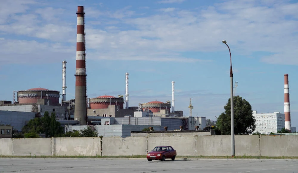 This file photo taken on September 11, 2022 shows a general view of the Zaporizhzhia Nuclear Power Plant in Enerhodar (Energodar), Zaporizhzhia Oblast, amid the ongoing Russian military action in Ukraine. (AFP)