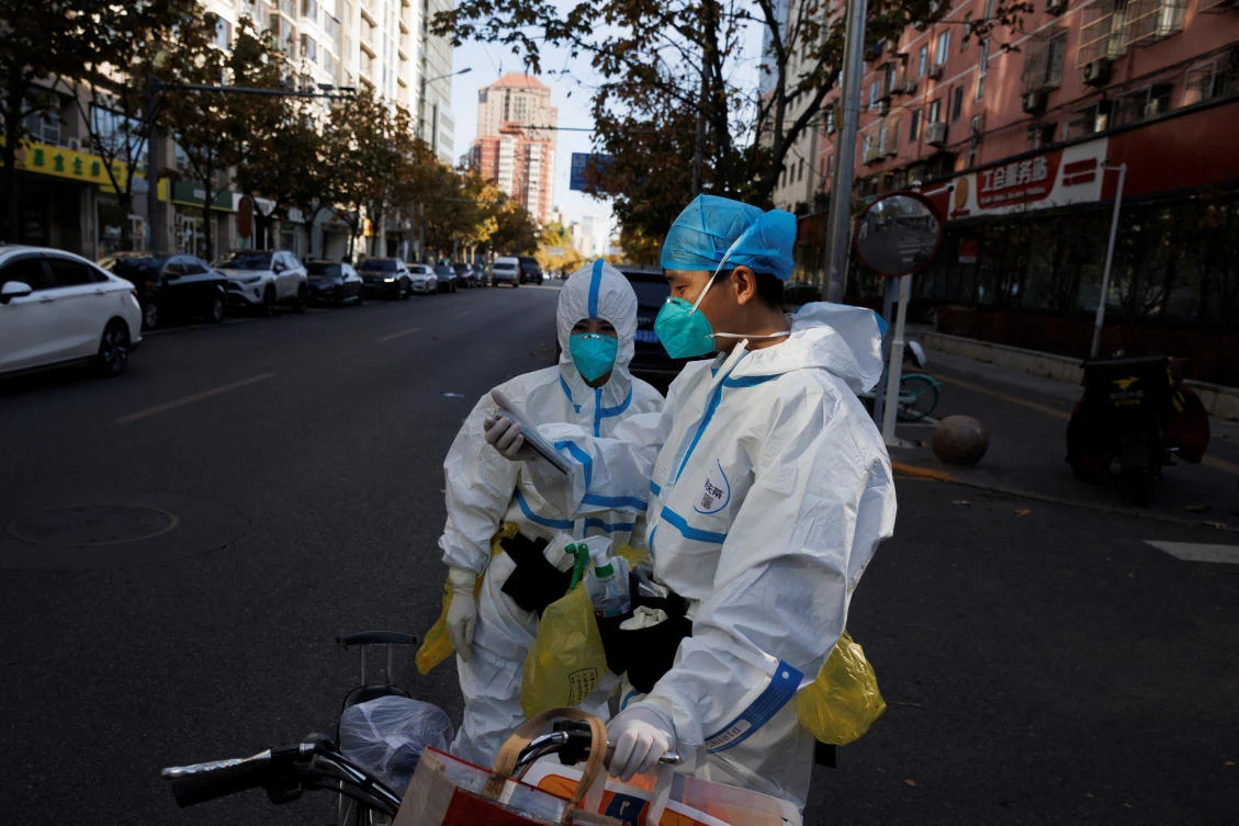 Chinese authorities in many areas have stuck to hardline curbs as the number of new cases has spiked. (Reuters)