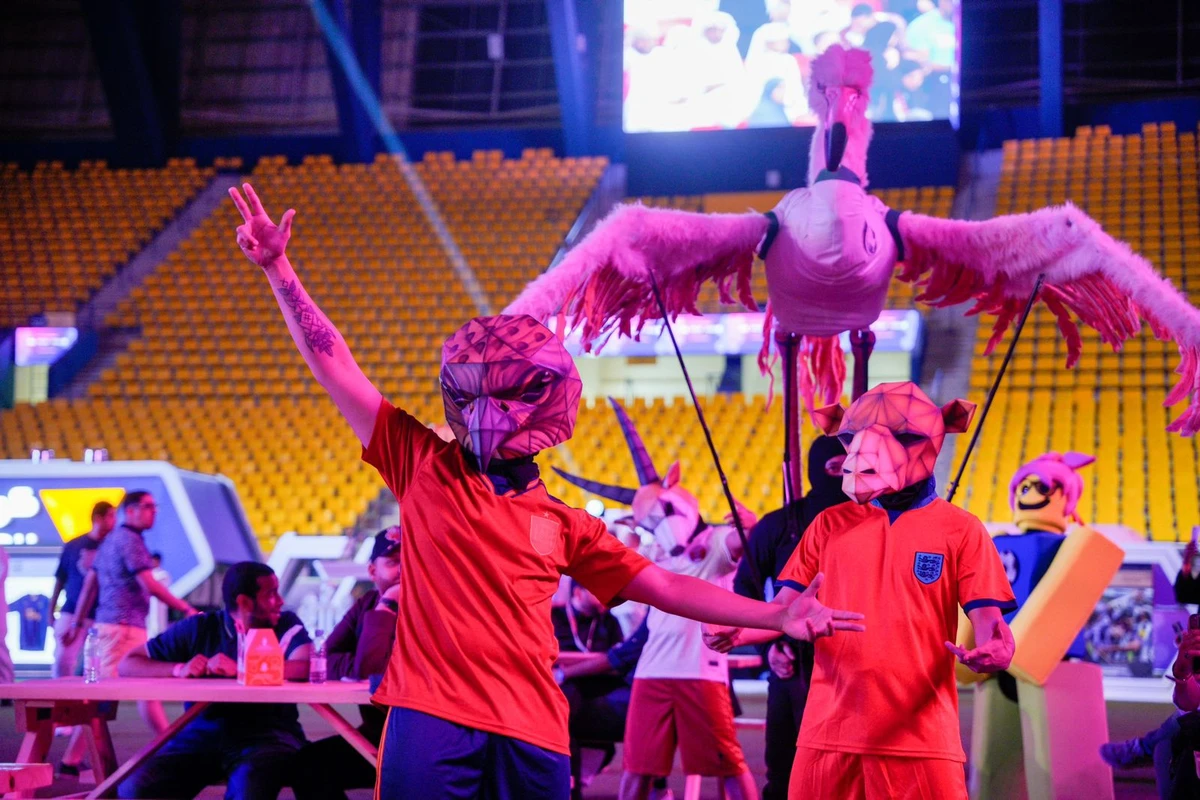 The 20,000-capacity facility had a giant screen set up for die-hard fans, with food and other activities for families looking to enjoy the atmosphere of a World Cup. (Supplied)