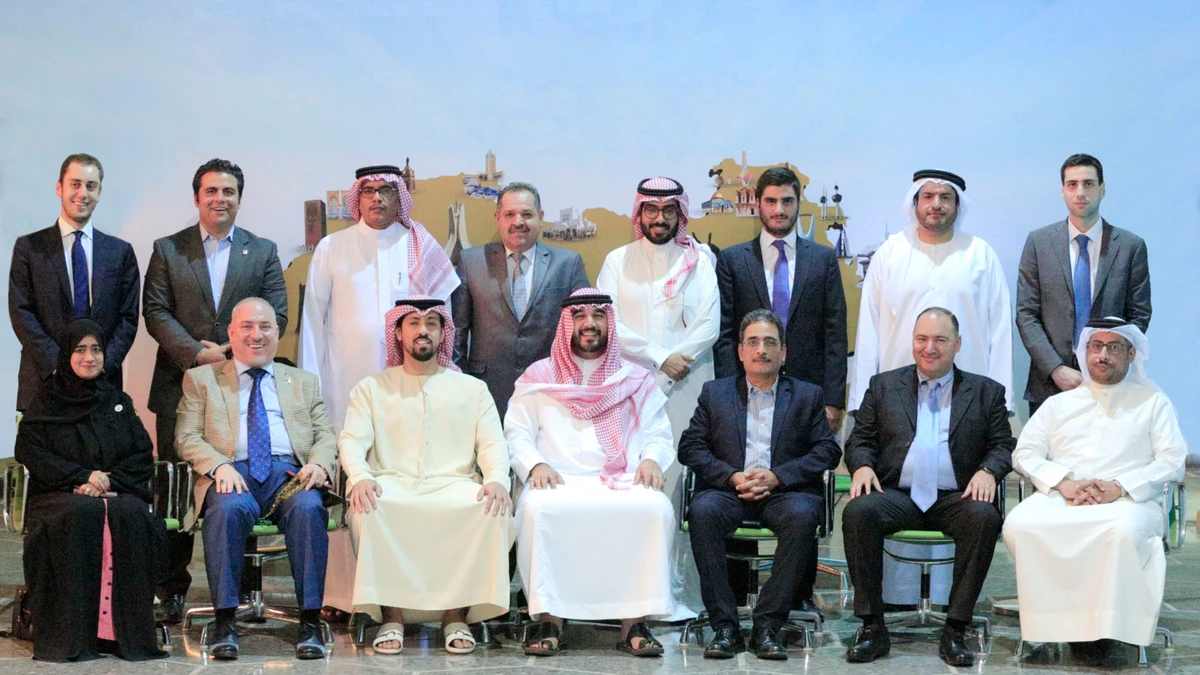 Representatives of the Union of Arab National Olympic Committees and Arab Federation for Electronic Sports. (Supplied)