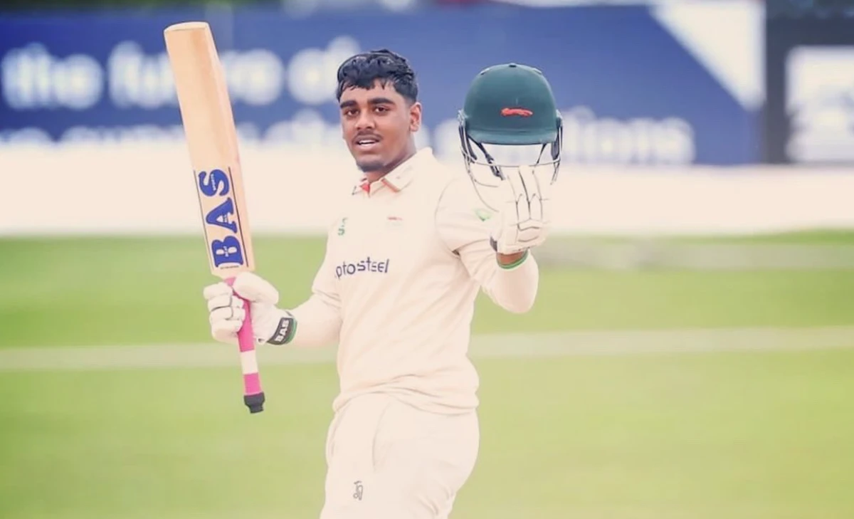 Ahmed’s rise is all the more remarkable as he has played just three first-class matches and only made his County Championship debut for Leicestershire in May. (@RehanAhmed__16)