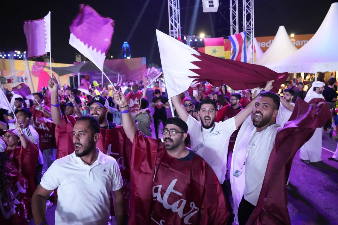 The Qataris are already the first hosts to lose the opening game of a World Cup. (AP)