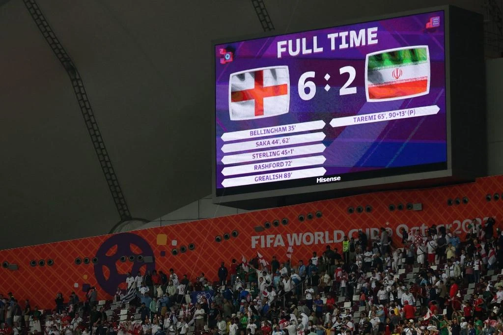 England scored six goals in its opening World Cup game against Iran, but it was the two it conceded that concern coach Gareth Southgate. (AFP)