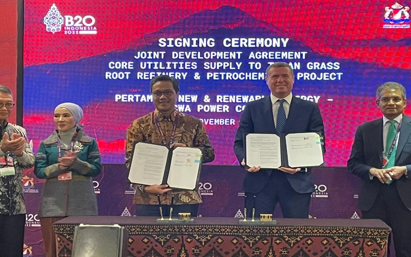 The agreement was signed during the B20 Summit last week but ACWA has only now revealed the details. (Supplied)