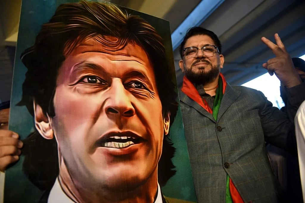 Pakistani authorities have thrown a ring of steel around Islamabad to prevent Imran Khan’s supporters from marching on government buildings. (AFP)