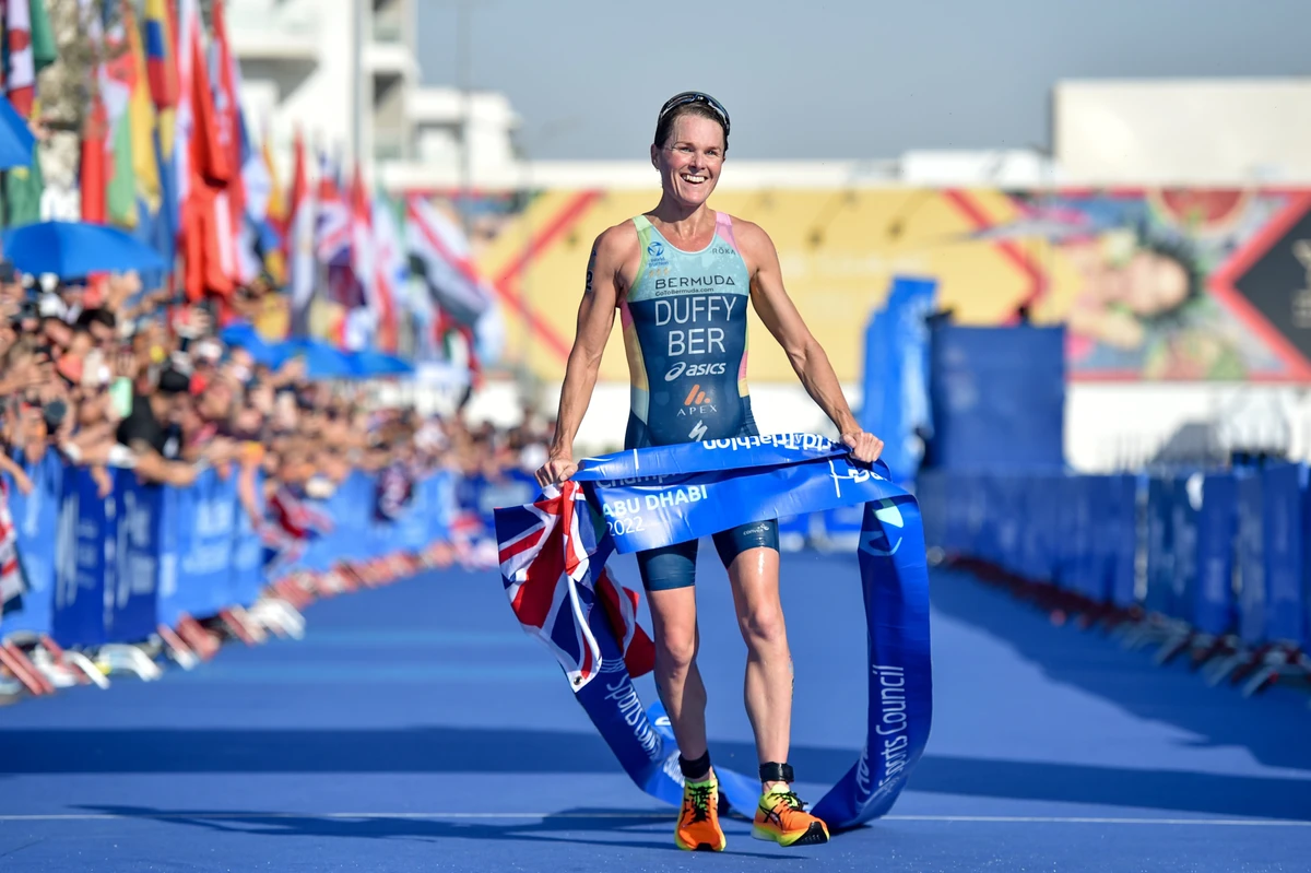 Flora Duffy wins record fourth World Triathlon title in Abu Dhabi