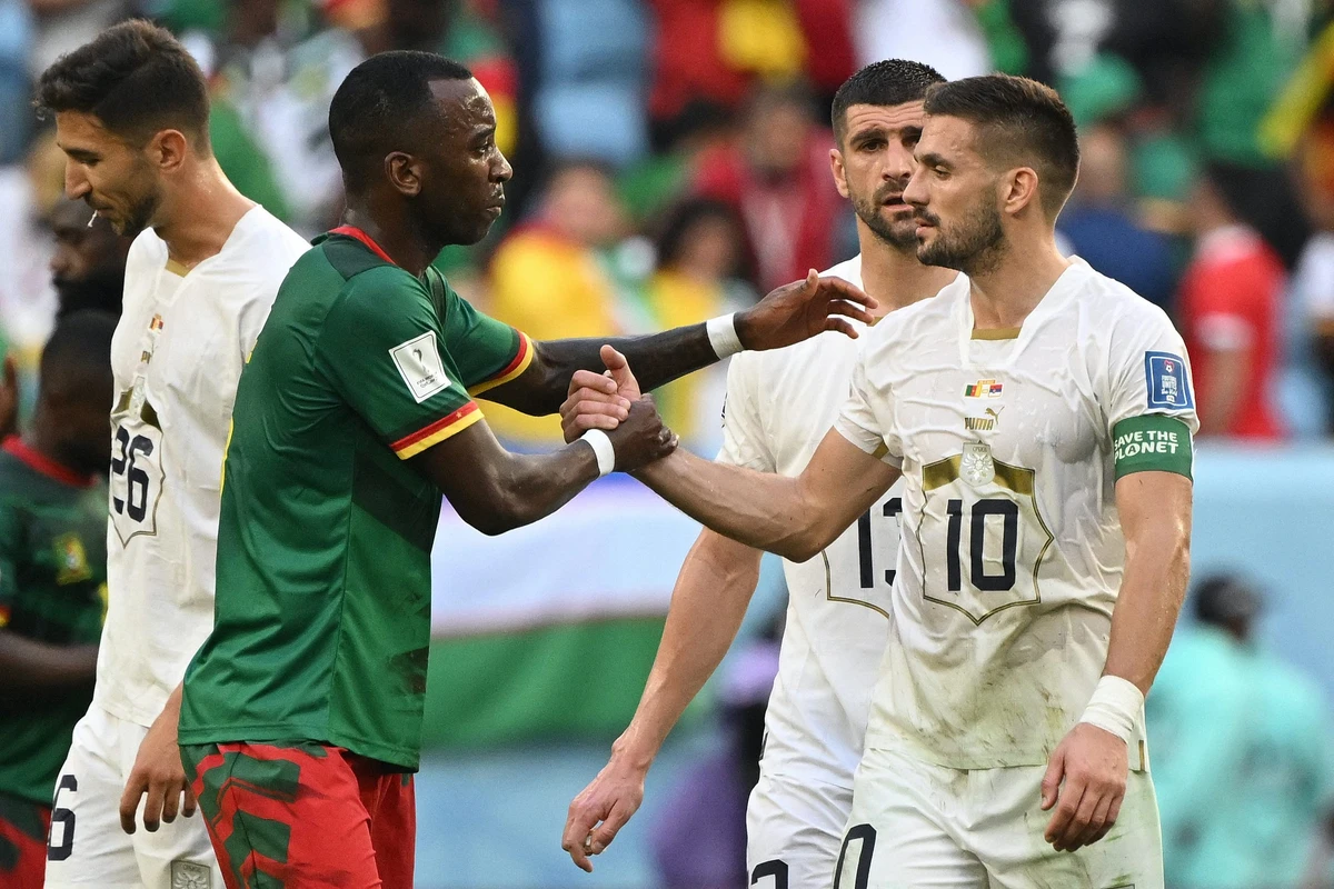 Cameroon fight back to draw World Cup thriller with Serbia
