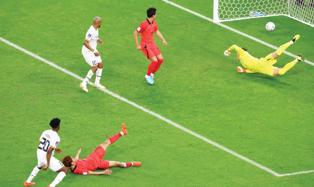 Kudus double for Ghana sinks South Korea 3-2