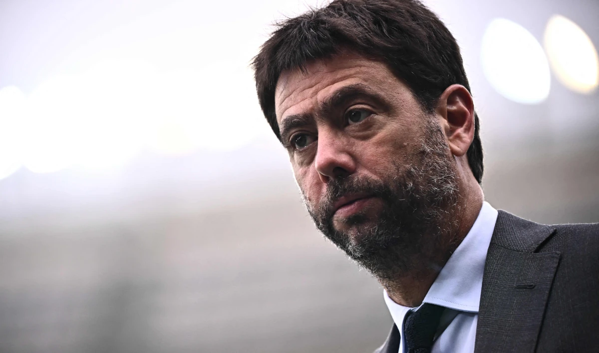 In this file photo taken on Oct. 15, 2022 Juventus' President Andrea Agnelli attends the Italian Serie A match between Torino and Juventus. The entire board of directors at Juventus has resigned, including president Agnelli. (AFP)