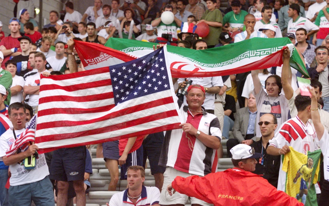 Diplomatic foes the US and Iran face off on the pitch at the World Cup on Tuesday in a match that some Iranians fear may see clashes with pro-government fans. (File/AFP)