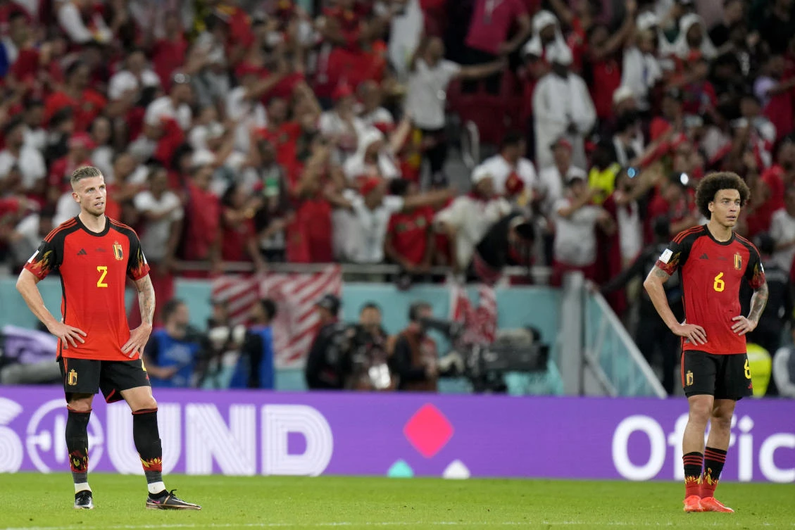 Belgium hold players’ meeting after poor start to World Cup