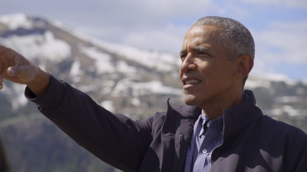 Barack Obama in an episode of “Our Great National Parks.” (Netflix)