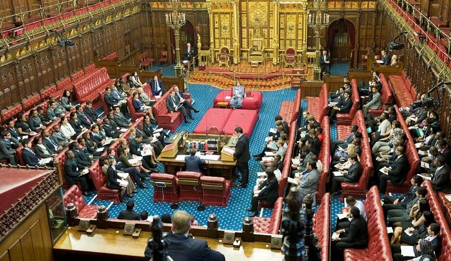 The House of Lords, Palace of Westminster, London, England, Sept. 9, 2011. (Wikimedia Commons)
