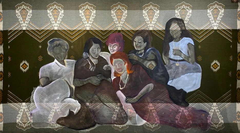 Emirati painter Almaha Jaralla explores grandmother’s journey at art fair