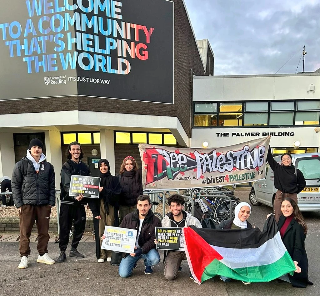 The show of support is part of the ongoing #Divest4Palestine student movement, which is a growing campaign on campuses globally. (Twitter: @FriendsofAlAqsa)