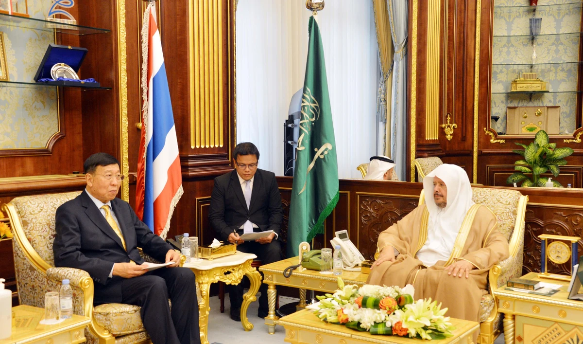 Al-Asheikh commenced the meeting by welcoming Whichitcholchai and his accompanying delegation. (SPA)