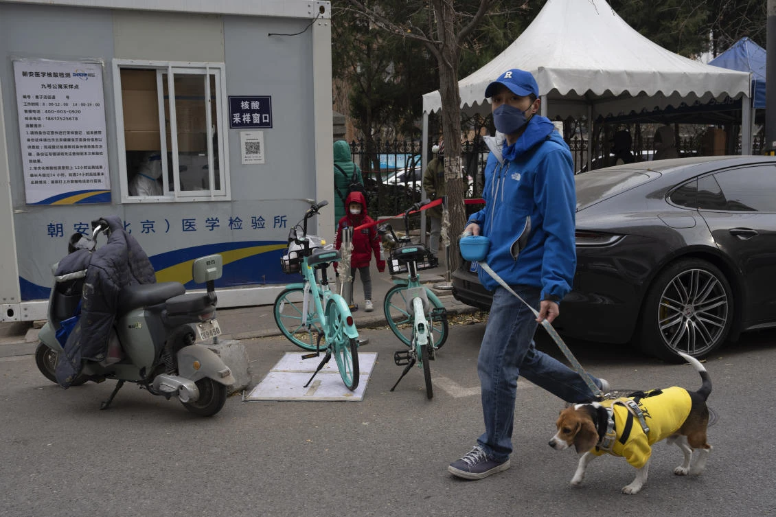 China remains the only major nation still sticking to a ‘zero-COVID’ strategy which aims to isolate every infected person. (AP)
