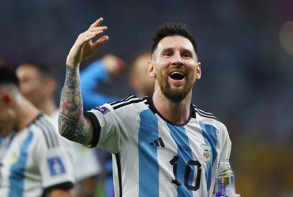 The Argentina captain marked his 1,000th career appearance. (Reuters)