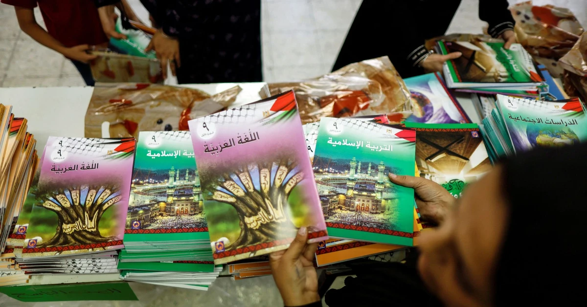 Palestinian children attend a class in a school in the East Jerusalem. (File/Reuters)