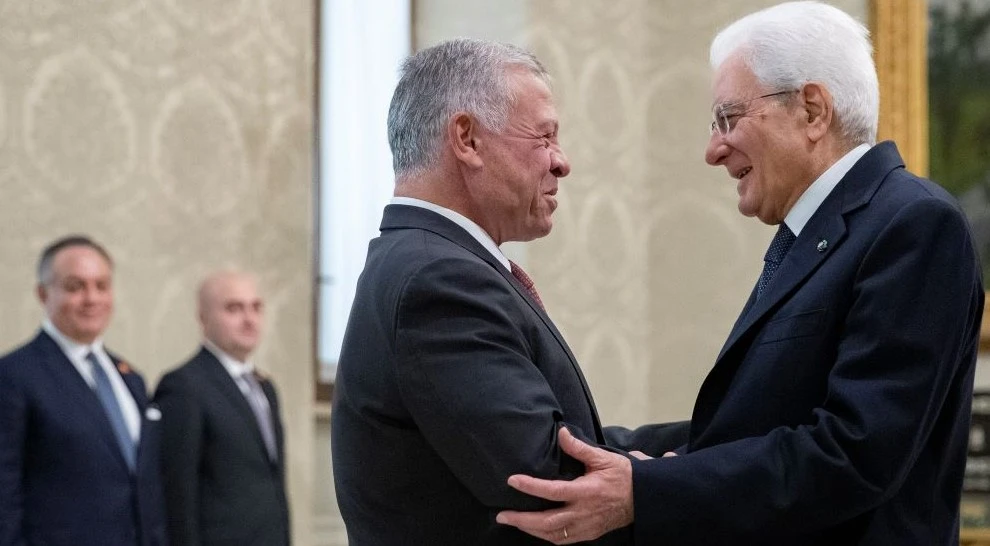 Italy pledges ‘full cooperation’ with Jordan during king’s visit