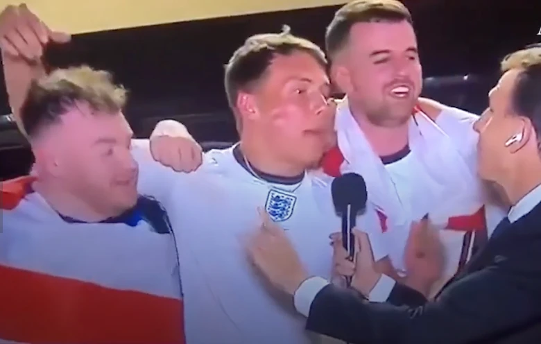 England fan shouts ‘free Palestine’ during live Israeli TV broadcast from World Cup in Qatar