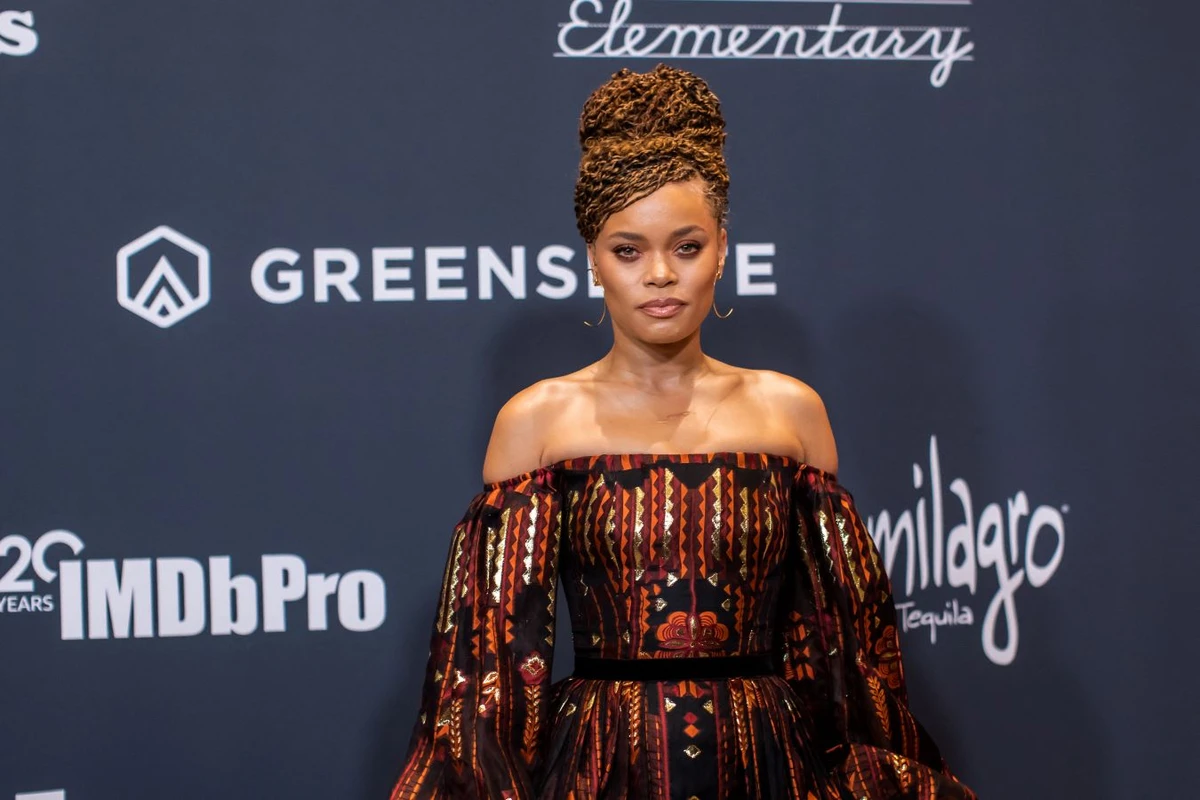 American singer-songwriter and actress Andra Day wearing Lebanese label Zuhair Murad. (AFP)