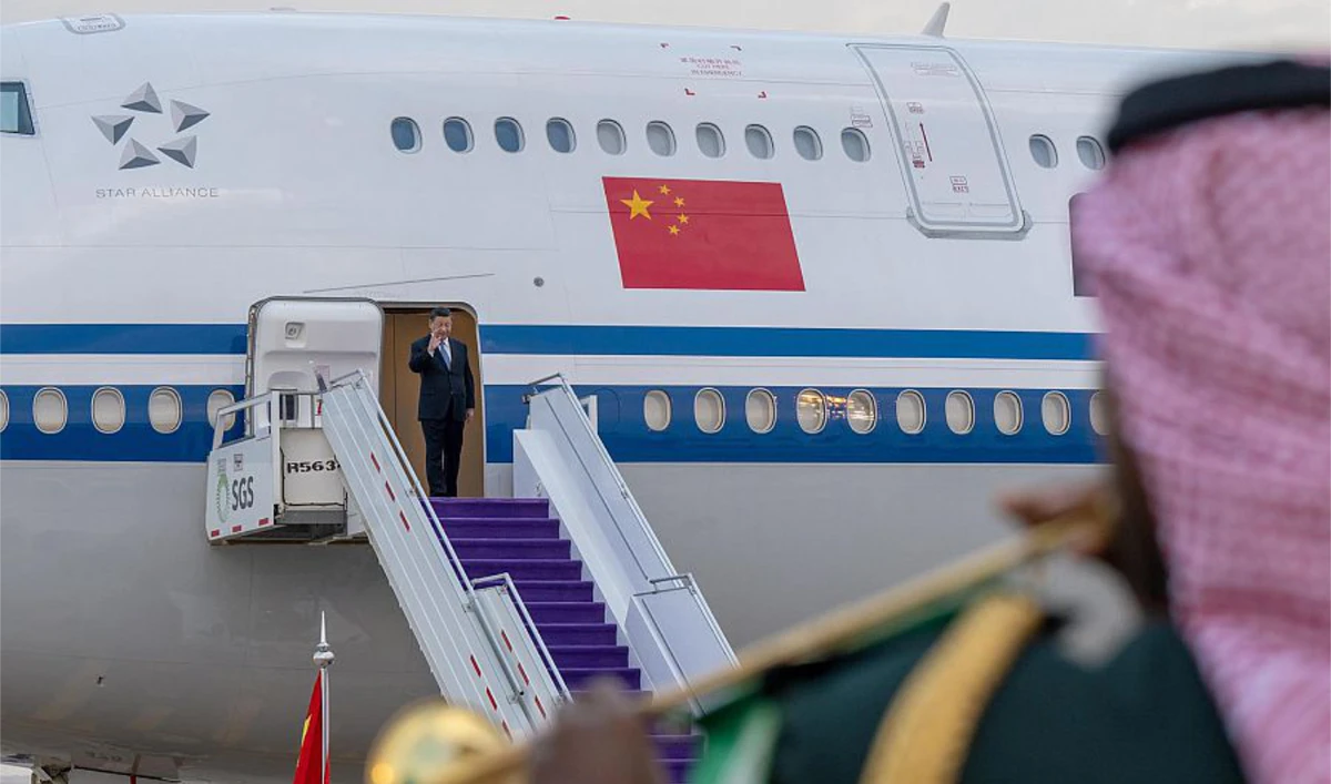 Xi arrived in Riyadh on Wednesday for a three-day visit aimed at bolstering trade ties and expected to lead to a “strategic agreement” between the regional powers. (SPA)