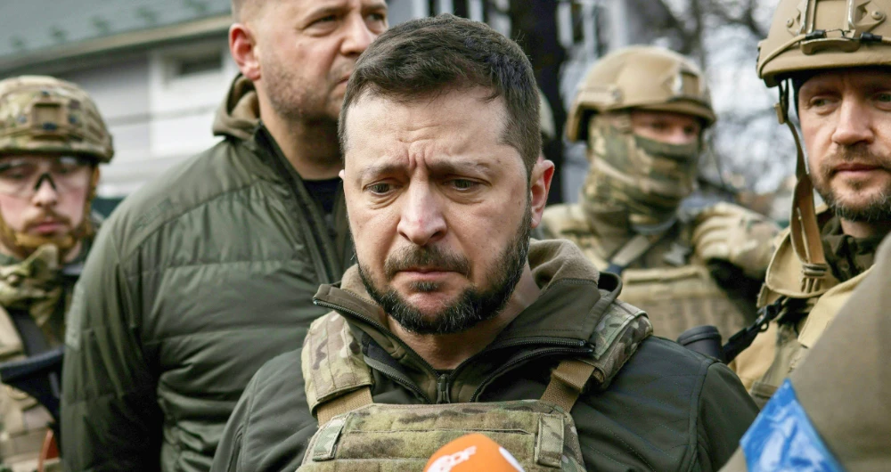 Ukrainian President Volodymyr Zelensky. (AFP)