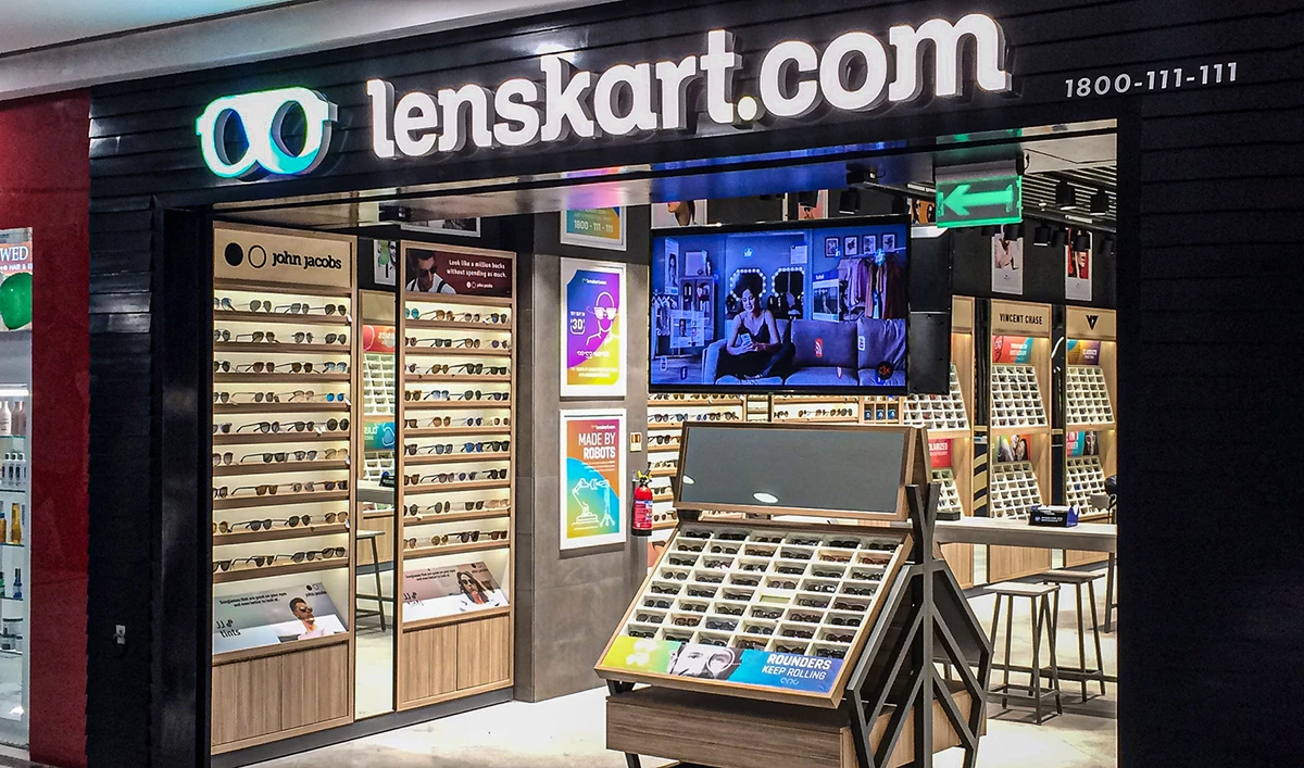 This undated file photo shows a general view of Lenskart outlet at Mall of India in Noida, India. (Photo courtesy: Lenskart.com)