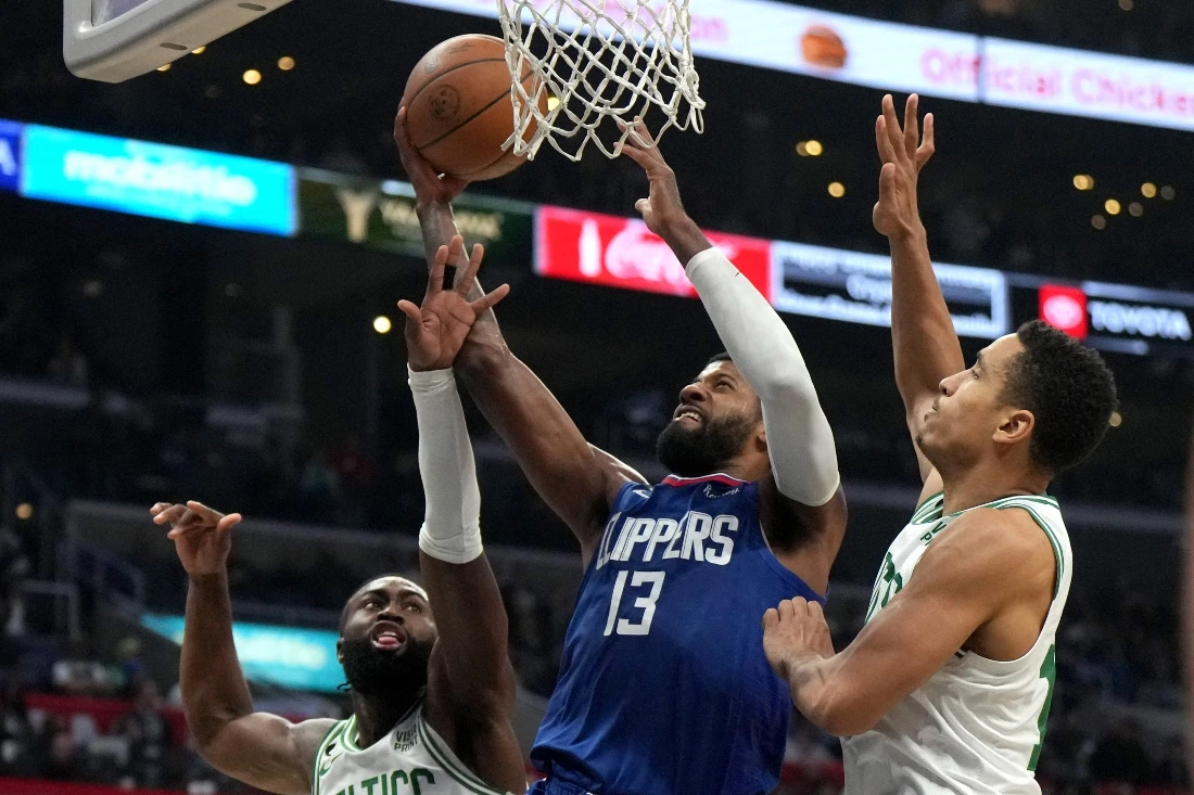 Clippers rout Celtics, Nets cruise past Wizards