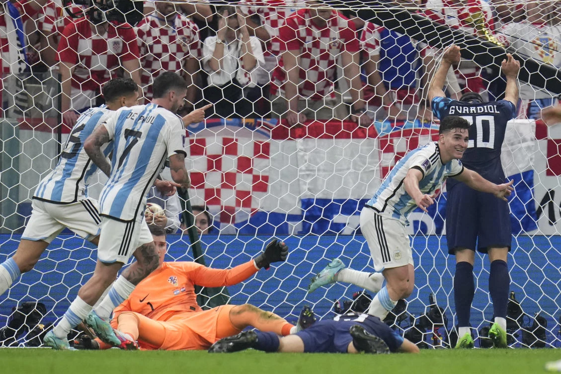 Messi and Alvarez fire Argentina past Croatia into World Cup final