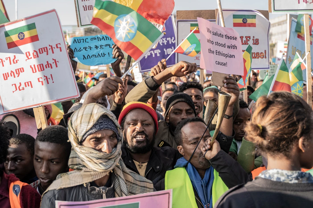 Thousands have died and millions have been displaced in the conflict that erupted in 2020 between the Ethiopian government and rebellious forces from the northern Tigray region. (File/AFP)