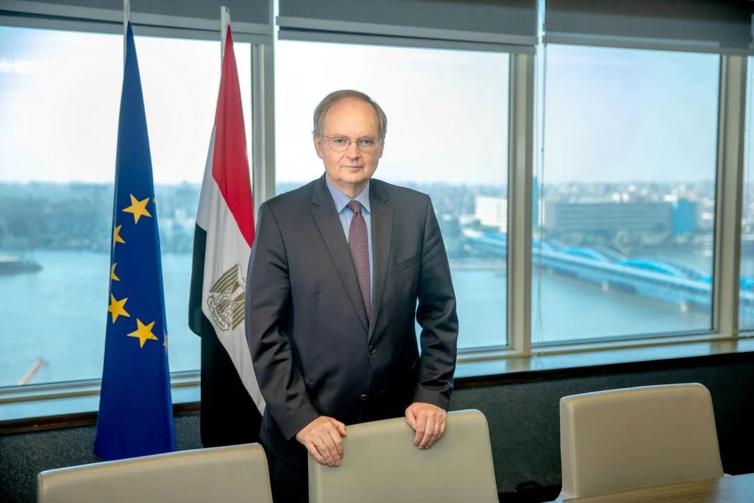 The EU is keen to strengthen its economic and political relations with Egypt, says Christian Berger, the bloc’s envoy in Cairo. (Delegation of the European Union to Egypt)
