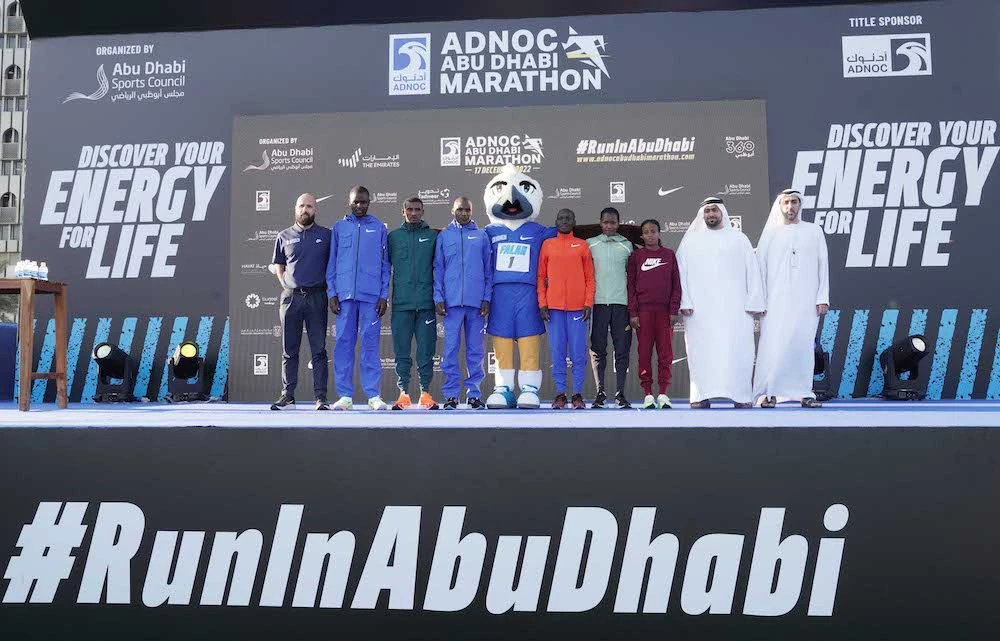 The world’s best long-distance athletes will be among a record 20,000 participants when the 2022 ADNOC Abu Dhabi Marathon gets underway tomorrow. (ADSC)
