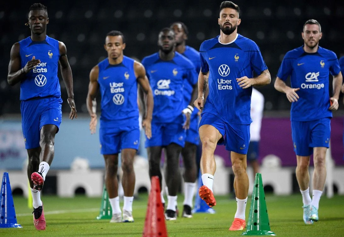 With less than 48 hours to go before the 2022 World Cup final, France team players are with illness. (AFP)