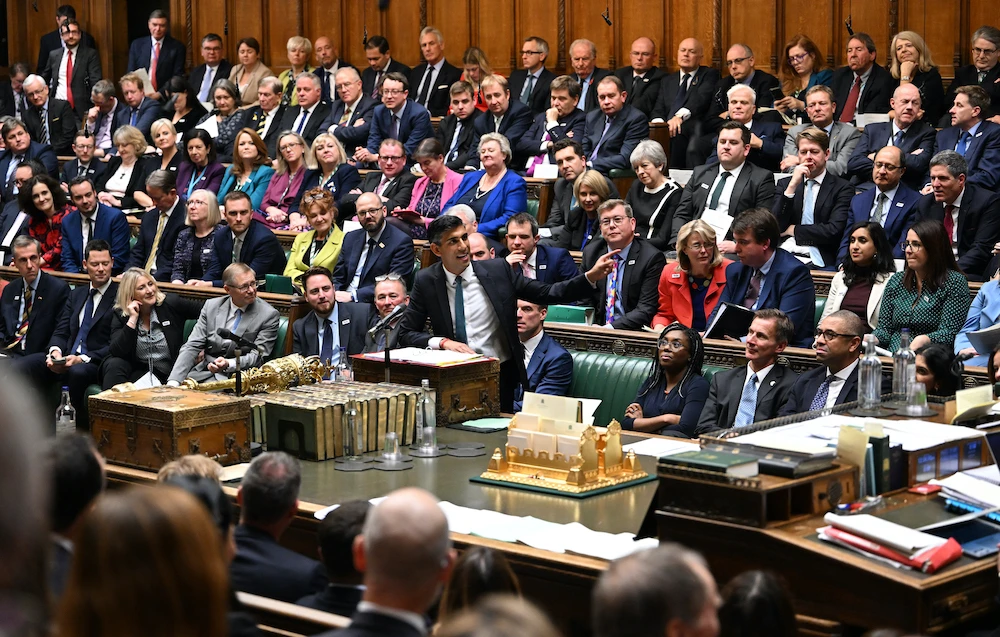 The fundraising effort will likely see the UK’s ruling party overtake the main opposition Labour Party (AFP)