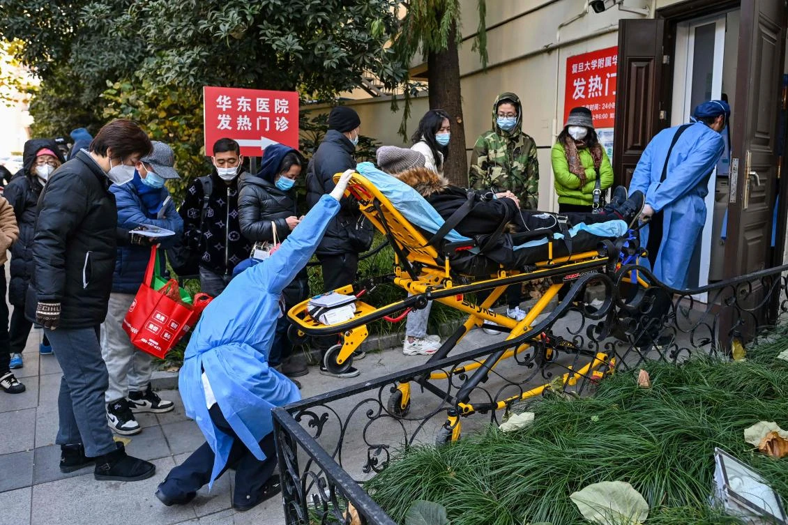 Authorities on Monday reported two deaths from the virus in the capital Beijing, where fear of COVID-19 has emptied streets and stripped pharmacies of medications.Millions of unvaccinated elderly Chinese remain vulnerable to the disease (AFP)