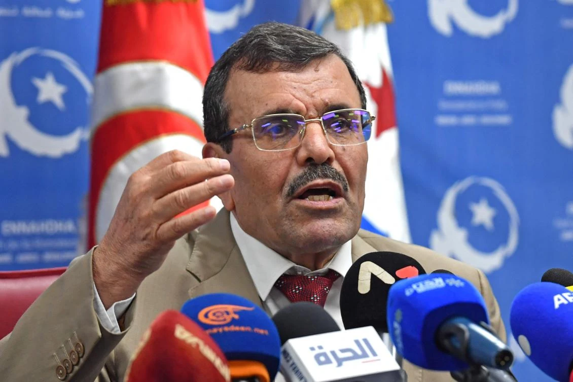 Tunisia's former premier and deputy head of the Islamist Ennahda party, Ali Laarayedh, was detained in case related to "deportation of jihadists" from Tunisia to Syria and Iraq. (File/AFP)