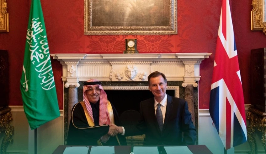 The MoU was signed during a meeting between Saudi Finance Minister Mohammed Al-Jadaan and his British counterpart Jeremy Hunt in London. (Supplied)